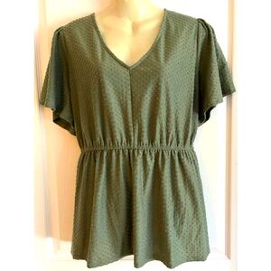 Lane Bryant blouse Olive 2x 22/24